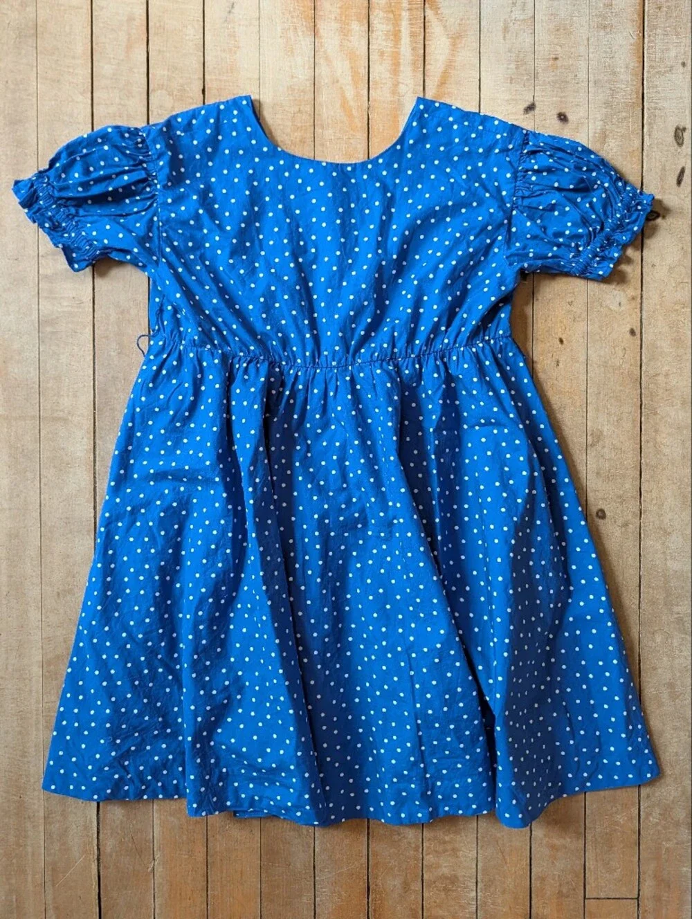 Girls Blue Polka Dot Skirted Bottoms